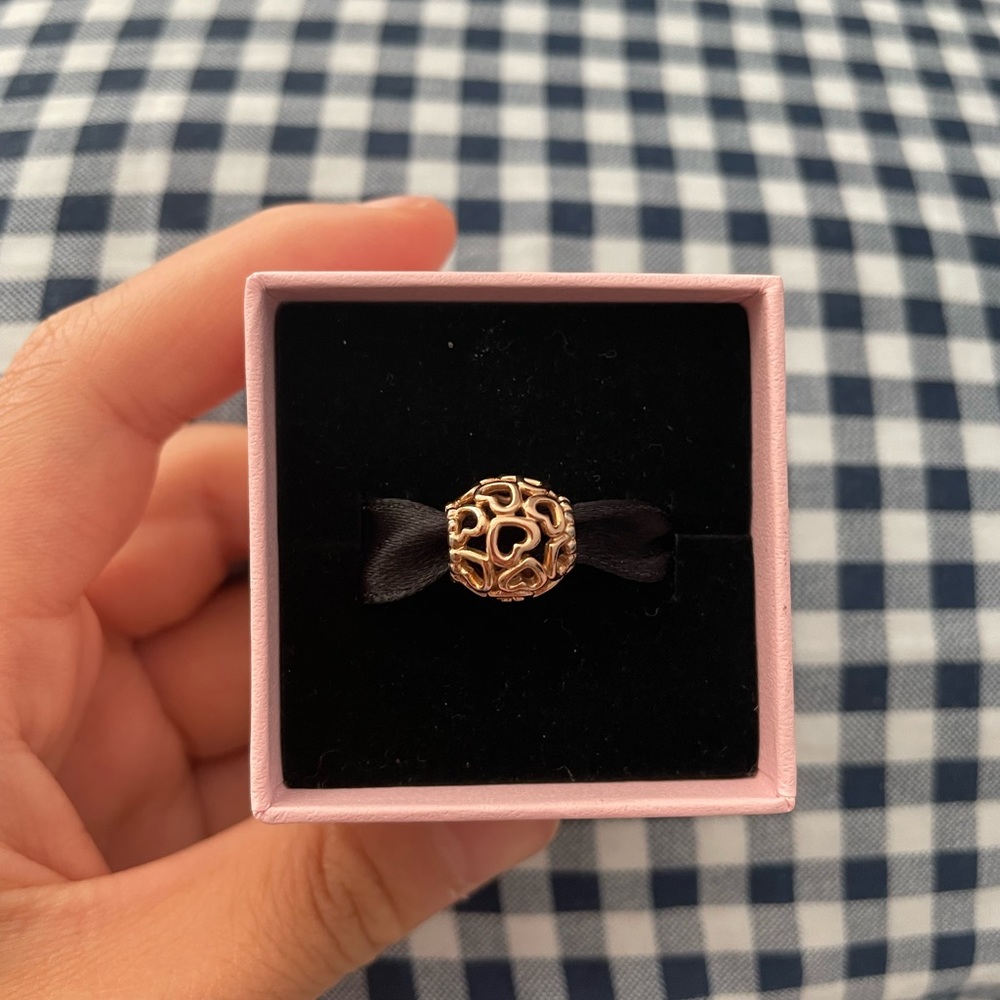 Pandora rose gold charm